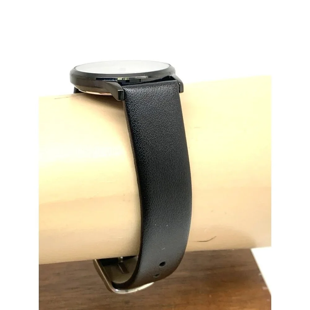 Calvin Klein Women's Watch 25100034 Feel Quartz Black Leather Strap 30mm